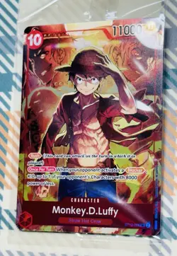 Monkey D. Luffy ST10-006 Alt Art SR Promo Sealed One Piece Fast Shipping - Image 1