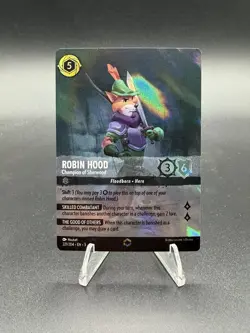 Disney Lorcana Robin Hood Champion of Sherwood Enchanted 221/204 - Image 1