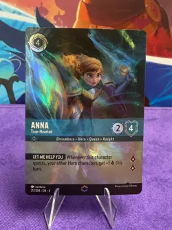 Disney Lorcana Anna Fair-Hearted Enchanted 210/204 Archazia's Island NM/MINT - Image 1