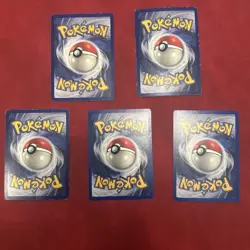 Pokemon TCG Shadowless Card Lot Of 5 - Image 2