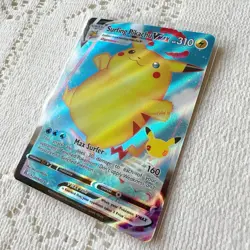Surfing Pikachu VMAX 009/025 Celebrations Holo Rare Pokemon Card NM English - Image 2