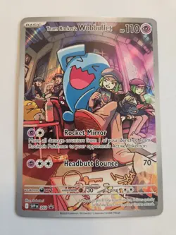 Pokemon Card Team Rocket's Wobbuffet SVP 203 Promo Destined Rivals - Image 1