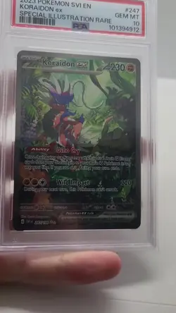 Pokemon Card Koraidon ex 247/198 Scarlet & Violet Base SIR PSA 10 Gem Mint - Image 2