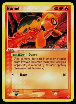 Pokemon Card Numel 68/107 Deoxys Common - Image 1