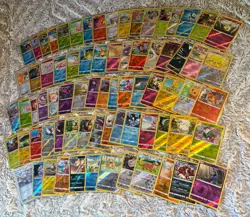 Lot of 75 Sun and Moon Era Pokemon Cards Lot ALL Holos and Reverse C/UN/R- LP-NM - Image 2