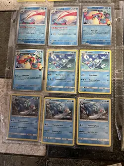 PokemonWater Card Lot 95+ English Holo shellder starmie poliwrath and more - Image 5