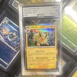 Pokemon TCG Jolteon SV 151 Rare Holo AGS 9 English Graded Card - Image 1