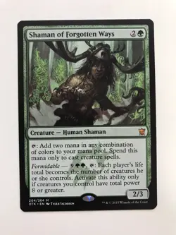 Shaman of Forgotten Ways MTG Magic the Gathering Card LP Lightly Played DTK - Image 1
