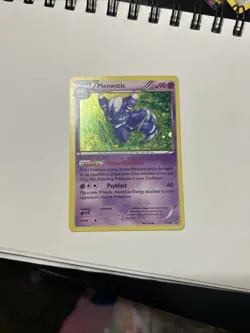 Pokemon Meowstic XY48 Holo Card Black Star Promo 2015- LP - Image 1