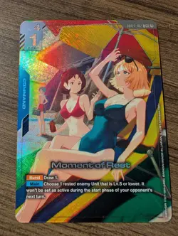 Moment of Rest GD04-102 U+ NM Gundam Card Game Phantom Aria - Image 1
