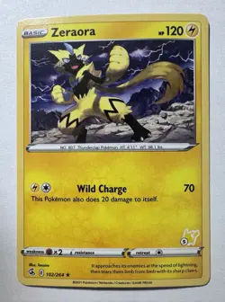 Zeraora Pokemon TCG Battle Academy 2022 Card 102/264 Rare Stamped #5 - Image 1