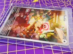 Stufful 154/132 Pokemon TCG Mega Evolution Illustration Card - Image 3