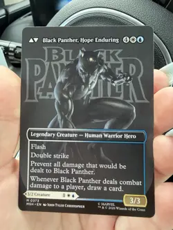 SHIPS TODAY: King T'Challa (Borderless) (0373) Marvel Super Heroes Regular MTG - Image 2