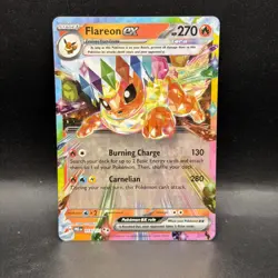 Flareon ex 014/131 Prismatic Evolutions Pokemon Card TCG - Image 1