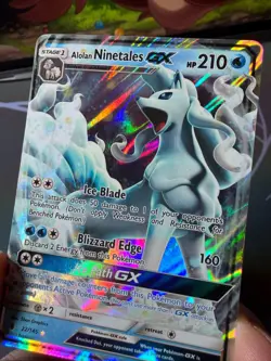 Alolan Ninetales GX - 22/145 - Guardians Rising - Ultra Rare Pokemon TCG LP Card - Image 4