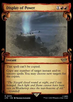MTG Display of Power - Foil - Showcase Scrolls, The Lord of the Rings: Tales of - Image 1