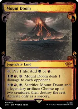 MTG Foil - Mount Doom (Showcase Scrolls) - 709 / NM / English - Image 1