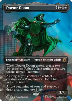 1x Doctor Doom (336) - Borderless MTG - Marvel Super Heroes - NM-Mint - Image 1