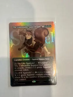 The Unbeatable Squirrel Girl Borderless Marvel Super Heroes Foil Mtg Nm IN HAND - Image 1