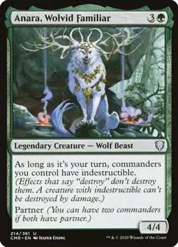 Anara, Wolvid Familiar - 214 - Commander Legends - NM - Image 1
