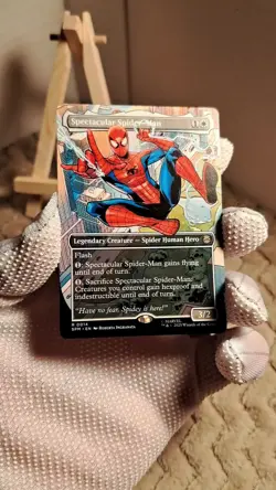 MTG Marvel's Spider-Man Spectacular Spider-Man (Borderless) Rare #14 Near Mint - Image 2