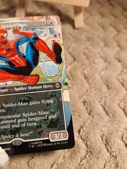 MTG Marvel's Spider-Man Spectacular Spider-Man (Borderless) Rare #14 Near Mint - Image 5