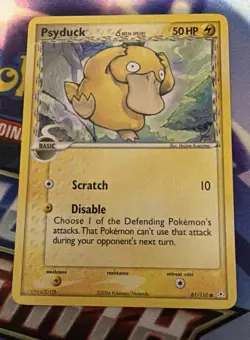 Pokemon Psyduck Delta Species 81/110 Holon Phantoms Regular LP Condition - Image 1