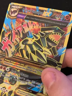 Pokemon Primal Groudon-EX (97/98) Ancient Origins HOLO Damaged - Image 2