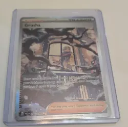 Pokemon TCG Grusha 268/193 SV02 Paldea Evolved SIR Holo Full Art Trainer - Image 1