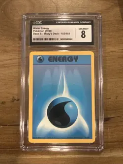 CGC 8 Trainer Deck B Water Energy 1999 Pokemon Game #102 - Image 1