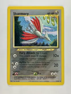 Skarmory 2001 Pokemon Neo Revelation Unlimited Rare #23/64 * Light Play - Image 1