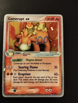 Pokemon EX EMERALD - #92/106 Camerupt ex - Ultra Rare Holo ENG - SWIRL - Image 1