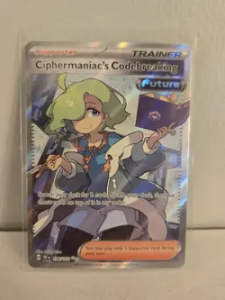 CIPHERMANIAC'S CODEBREAKING 198/162 ULTRA RARE TEMPORAL FORCES POKEMON NEAR MINT - Image 1