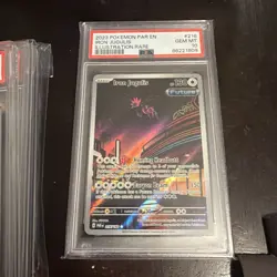 Pokemon TCG Iron Jugulis Paradox Rift Illustration Rare PSA 10 - Image 1