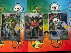 Pokemon TCG Series 2 First Partner Illustration Set Gen 5 Unova + STICKER - Image 1