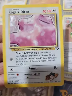 Pokemon Gym Challenge Koga's Ditto 10/132 - Gym Challenge (G2) - Image 1