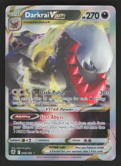 Darkrai VSTAR 099/189 Pokemon TCG SWSH10: Astral Radiance NM - Image 1
