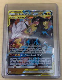 Pokemon TCG Reshiram & Zekrom GX 157/236 Cosmic Eclipse Tag Team NM - Image 1