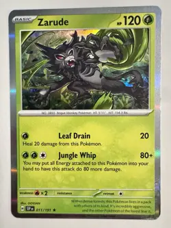 Pokemon Zarude S & V Surging Sparks Holo Rare 011/191 NM - Image 1