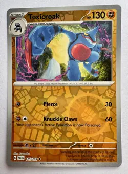 TOXICROAK 115/193 PALDEA EVOLVED (REVERSE HOLO) Pokemon - Image 1