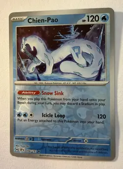 Pokemon Chien-Pao Rare Reverse Holo SSP 056/191 NM - Image 1