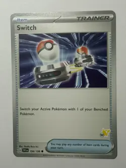 Switch Pokemon Scarlet & Violet 194/198 Pikachu Stamp #52 Battle Academy - Image 1