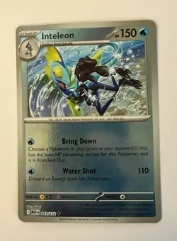 Inteleon - Reverse Holo 041/132 ME01: Mega Evolution NM Pokemon - Image 1