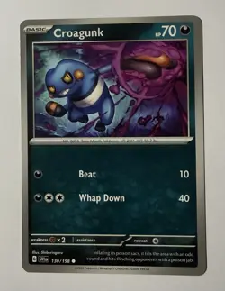 Croagunk 130/198 Pokemon English Scarlet & Violet Base Set SV1en 2023 - Image 1