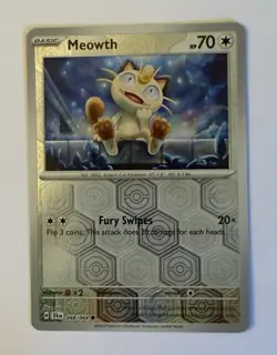 Pokemon Meowth SV: Shrouded Fable SFA Reverse Holo 048/064 NM - Image 1