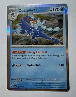 Quaquaval 054/198 Holo Rare Scarlet & Violet Base SV1 Pokemon TCG - Near Mint NM - Image 1