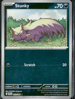 Stunky 053/086 ME04: Chaos Rising Pokemon Reverse Holo - Image 1