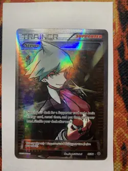 Pokemon Steven Trainer full art XY Ancient Origins 95/98 near mint FREE SHIPPING - Image 1