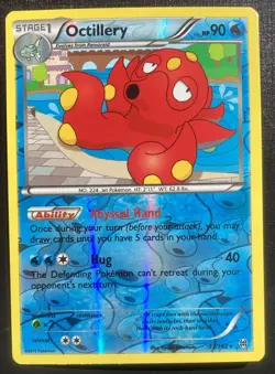 Octillery 33/162 Pokemon Breakthrough Reverse Holo Rare TCG LP - Image 1