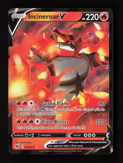 Incineroar V 008/073 Holo V Rare Champion's Path Pokemon Near Mint - Image 1